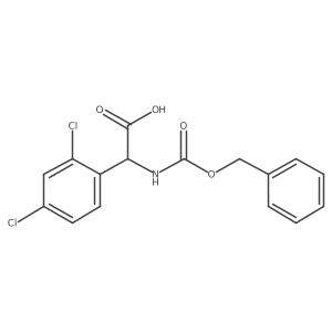 2-{[(Benzyloxy)carbonyl]amino}-2-(2,4-dichlorophenyl)acetic acid结构式