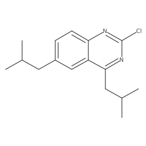 2-Chloro-4,6-bis(2-methylpropyl)quinazoline结构式