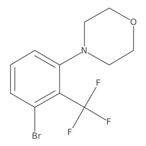 4-(3-Bromo-2-(trifluoromethyl)phenyl)morpholine Structure