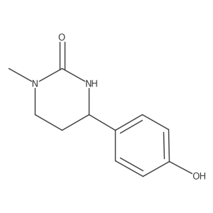 2(1H)-Pyrimidinone, tetrahydro-4-(4-hydroxyphenyl)-1-methyl- Structure