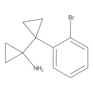1-[1-(2-Bromophenyl)cyclopropyl]cyclopropan-1-amine结构式