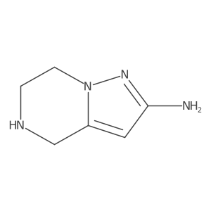 4H,5H,6H,7H-pyrazolo[1,5-a]pyrazin-2-amine结构式