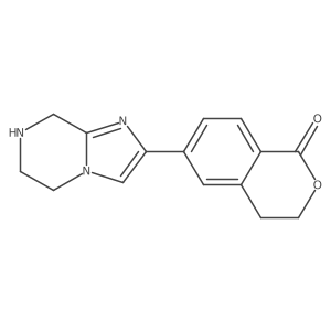6-(5,6,7,8-Tetrahydroimidazo[1,2-a]pyrazin-2-yl)-3,4-dihydroisochromen-1-one结构式