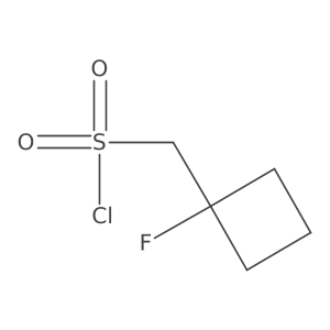 (1-Fluorocyclobutyl)methanesulfonyl chloride结构式