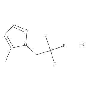5-methyl-1-(2,2,2-trifluoroethyl)-1H-pyrazole hydrochloride Structure