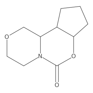 7,12-Dioxa-9-azatricyclo[7.4.0.0,2,6]tridecan-8-one结构式