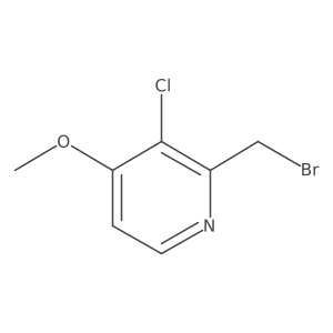 Pyridine, 2-(bromomethyl)-3-chloro-4-methoxy- Structure
