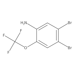 4,5-Dibromo-2-(trifluoromethoxy)aniline Structure