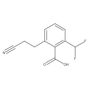 2-(2-Cyanoethyl)-6-(difluoromethyl)benzoic acid结构式