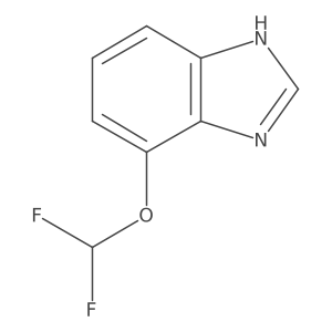 7-(Difluoromethoxy)-1H-benzo[d]imidazole结构式