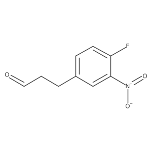 3-(4-Fluoro-3-nitrophenyl)propanal结构式