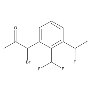 1-(2,3-Bis(difluoromethyl)phenyl)-1-bromopropan-2-one结构式