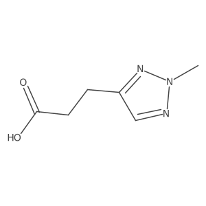 3-(2-methyl-2H-1,2,3-triazol-4-yl)propanoic acid Structure