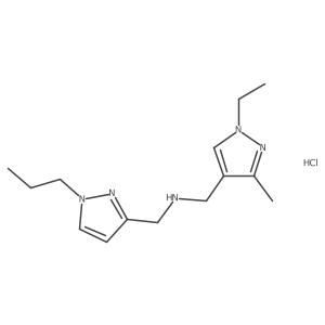 1-(1-ethyl-3-methyl-1H-pyrazol-4-yl)-N-[(1-propyl-1H-pyrazol-3-yl)methyl]methanamine结构式