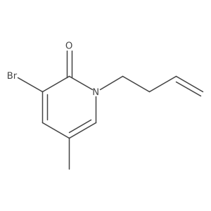 3-Bromo-1-(but-3-en-1-yl)-5-methyl-1,2-dihydropyridin-2-one结构式