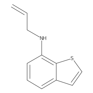 N-(Prop-2-en-1-yl)-1-benzothiophen-7-amine结构式