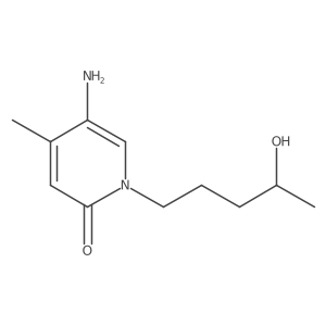 5-Amino-1-(4-hydroxypentyl)-4-methyl-1,2-dihydropyridin-2-one Structure