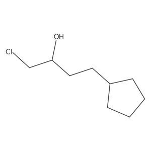 1-Chloro-4-cyclopentylbutan-2-ol Structure