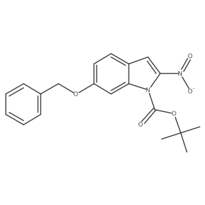 tert-butyl 6-(benzyloxy)-2-nitro-1H-indole-1-carboxylate结构式