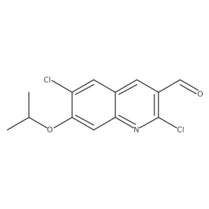 2,6-Dichloro-7-isopropoxyquinoline-3-carbaldehyde结构式