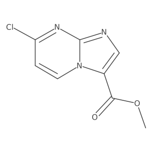 Methyl 7-chloroimidazo[1,2-a]pyrimidine-3-carboxylate结构式