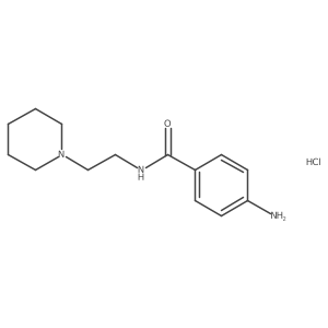 4-Amino-N-(2-(piperidin-1-yl)ethyl)benzamide hydrochloride Structure