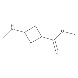 Methyl 3-(methylamino)cyclobutane-1-carboxylate Structure