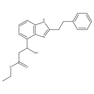1H-Benzimidazole-4-propanoic acid, beta-hydroxy-2-(2-phenylethyl)-, ethyl ester Structure