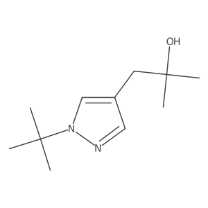1-(1-tert-butyl-1H-pyrazol-4-yl)-2-methylpropan-2-ol结构式