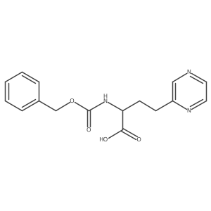 2-{[(Benzyloxy)carbonyl]amino}-4-(pyrazin-2-yl)butanoic acid Structure