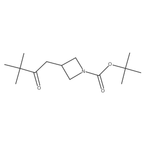 Tert-butyl 3-(3,3-dimethyl-2-oxobutyl)azetidine-1-carboxylate Structure