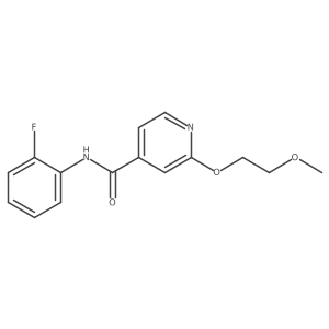 N-(2-fluorophenyl)-2-(2-methoxyethoxy)isonicotinamide Structure