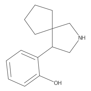 2-{2-Azaspiro[4.4]nonan-4-yl}phenol结构式