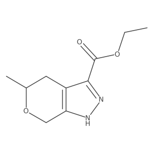 Ethyl 5-methyl-1,4,5,7-tetrahydropyrano[3,4-c]pyrazole-3-carboxylate Structure