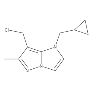 7-(chloromethyl)-1-(cyclopropylmethyl)-6-methyl-imidazo[1,2-b]pyrazole Structure