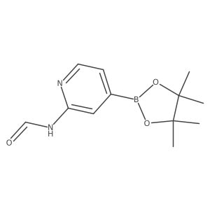 N-(4-(4,4,5,5-Tetramethyl-1,3,2-dioxaborolan-2-YL)pyridin-2-YL)formamide Structure