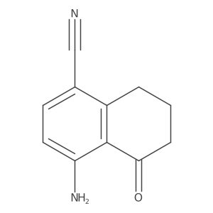 4-amino-5-oxo-7,8-dihydro-6H-naphthalene-1-carbonitrile结构式