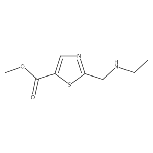 Methyl 2-[(ethylamino)methyl]-1,3-thiazole-5-carboxylate结构式