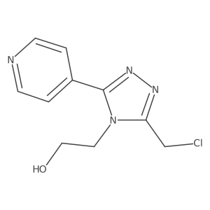 3-(Chloromethyl)-5-(4-pyridinyl)-4H-1,2,4-triazole-4-ethanol结构式