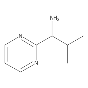 (S)-2-Methyl-1-(pyrimidin-2-yl)propan-1-amine结构式