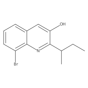 8-Bromo-2-(butan-2-yl)quinolin-3-ol结构式