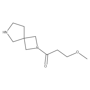 1-{2,6-Diazaspiro[3.4]octan-2-yl}-3-methoxypropan-1-one结构式