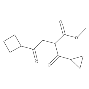 Methyl 4-cyclobutyl-2-cyclopropanecarbonyl-4-oxobutanoate Structure