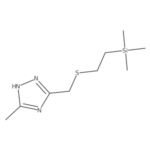 3-methyl-5-({[2-(trimethylsilyl)ethyl]sulfanyl}methyl)-1H-1,2,4-triazole Structure