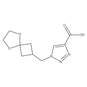 1-({5,8-dioxaspiro[3.4]octan-2-yl}methyl)-1H-1,2,3-triazole-4-carboxylic acid Structure