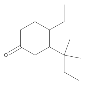 4-Ethyl-3-(2-methylbutan-2-yl)cyclohexan-1-one Structure