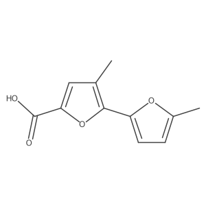 4-Methyl-5-(5-methylfuran-2-yl)furan-2-carboxylic acid Structure