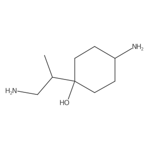 4-Amino-1-(1-aminopropan-2-yl)cyclohexan-1-ol Structure