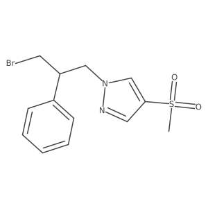 1-(3-bromo-2-phenylpropyl)-4-methanesulfonyl-1H-pyrazole Structure