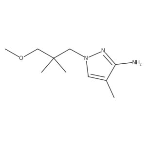 1-(3-methoxy-2,2-dimethylpropyl)-4-methyl-1H-pyrazol-3-amine Structure
